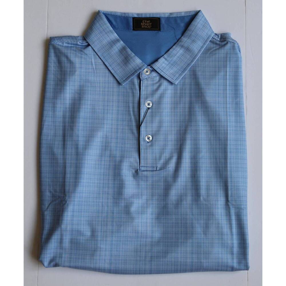 NEW THE SHIRT SHOP men's polo top in blue